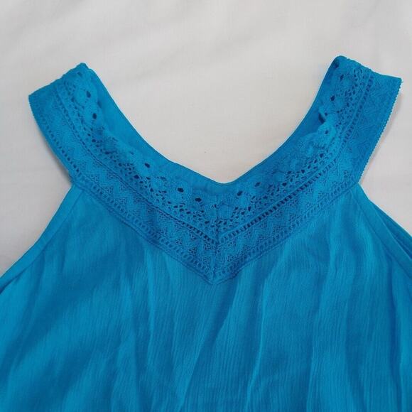 Justice Girls Tie Dye Shorts and tank Set blue and white Size 12 - Picture 3 of 6